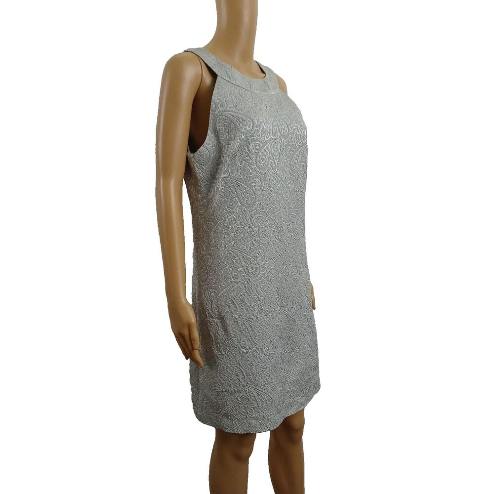 ABS Paisley Textured Dress Work Office Cocktail Party Women's Size 10 - Picture 3 of 7